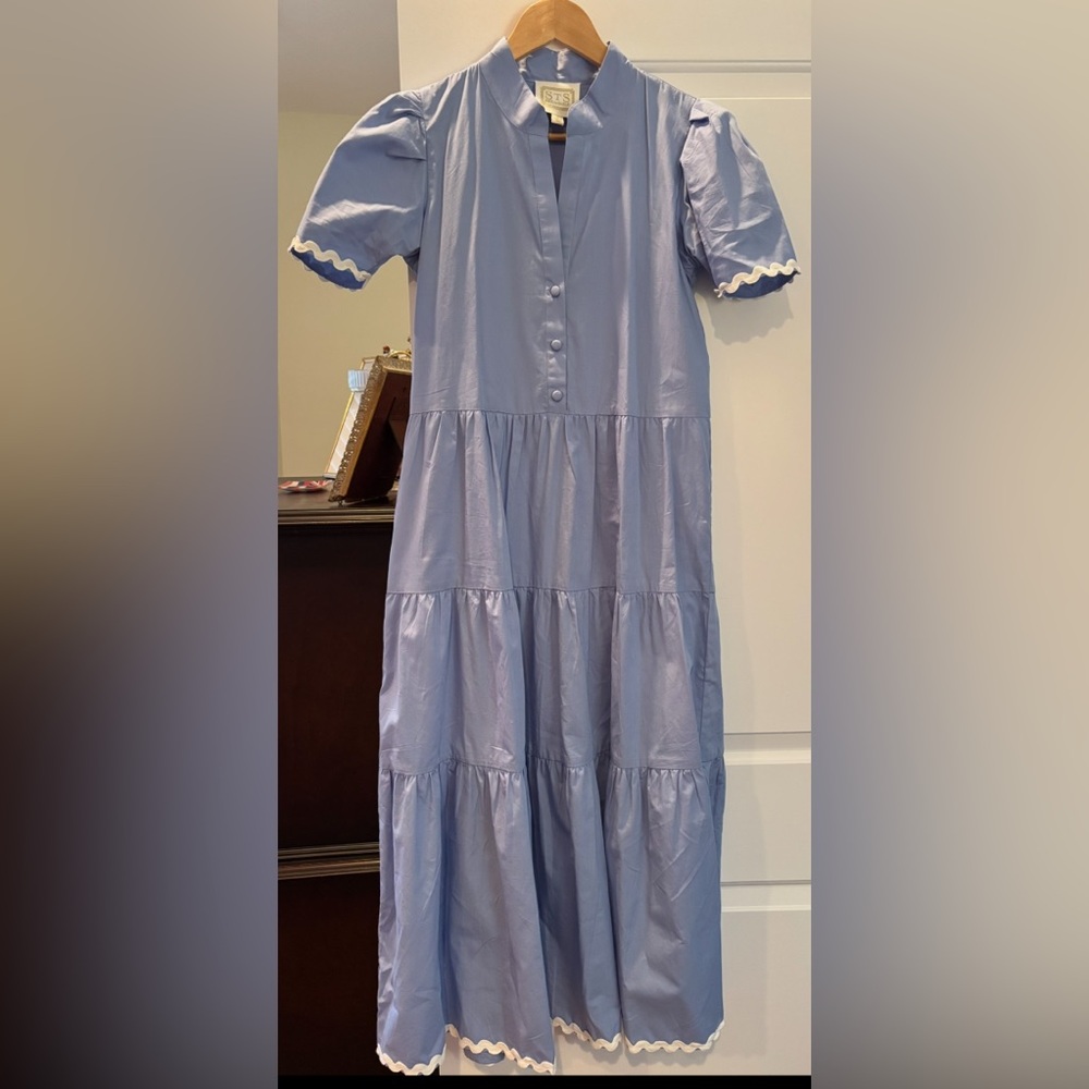 Sail to Sable Blue Midi Dress